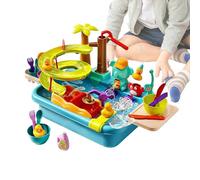 Genérico Kids Sink with Running Water - Electric Sensory Toy with Running | Water Ta ble for Kids - for Fishing Indoor Outdoor Garden Yard Beach Activity