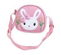 Genérico Kids Sling Bag - Cute Rabbit Pattern Portable Coin Purse | Small Travel Cartoon Bag for Girls Boys Children, Lightweight Crossbodies for Small Toys Travel, Outdoor Hiking Shopping Home, rosa