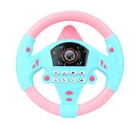 Genérico Kids Steering Wheel, Interactive Driving Toy, Faux Wheel with Suction Cup, Electric Sound Game for Early Education Learning, Car Seat Playset, Simulated Driving Experience for Preschoolers