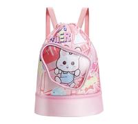 Genérico Kids Swim Bag - 28x20x32cm Waterproof Beach Bag | Wet Dry Separation StorageBag with Shoe Compartment - Large Capacity Twill Swimming School Travel Summer BagBoys Girls