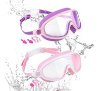 Genérico Kids Swim Glass, Goggles Diving Glasses, 2.6x6.5in Anti Fog Eyeglass, leak-proofSwims Eye Wear, Uv Protection Goggles for summer, Swimming Lessons, or Vacations