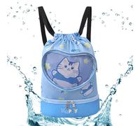 Genérico Kids Swimming Bag - Lightweight Cartoon Dry Wet Separated Drawstring Pool Accessories | Waterproof Swim Bag | Kids Swimming For Camping Travel Beach School Use Activities Sports Gym