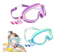 Genérico Kids Swimming Goggles, Wide View UV Eye Protection, Anti-Fog No-Leak Design, for Beach, Pool, Snorkeling, Diving, Summer Water Play, Girls, Boys, Kids, Children