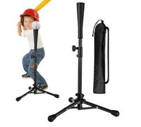 Genérico Kids tee Ball Stand | Oxford Cloth, Iron Pipe, Net, 7x7ft | Portable Batting tee | Baseball Practice Tripod For Ages 3-8, Includes Handbag & Rubber