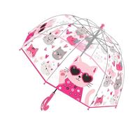 Genérico Kids Umbrella - Clear Easy-Grip Click-Open Protector, Children Cartoon Umbrella | For Boys Preschoolers Kids 2-7 Years Old Walking Park Commuting Travel