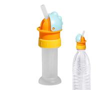 Genérico Kids Water Bottle Straw Lid - PP 11.2x5x5cm 4.4x1.96x1.96in | Reusable Spill Proof Water Bottle Top Adapter With Straw Cap Design | Bottlë Cap Replacement Kids School Sports Office Use
