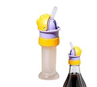 Genérico Kids Water Bottle Toppers - 12.5x4cm, Reusable Leak Proof Anti Spill Straw Cap, Drinking Spout Lid For Children Bottles, Sippy Beverage Storage For Backpack School Travel
