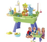 Genérico Kids Water Table - Electric Pump-Driven Outdoor for 1-8 Years Old Children with Underground Feature for Beach and Backyard Fun | Outdoor Water Play Table Toys for Kids | Water Ta