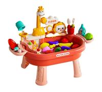 Genérico Kids Water Table, Outdoor Toddler Playset, Pretend Kitchen Fishing Game, Multi-Activity Station, Sensory Skill Builder, for Beach Camping Preschool Daycare Patio Park Use, 60x33x44cm
