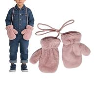 Genérico Kids Winter Mittens - Cold Weather Hand Protection for Boys | Imitación Cashmere Material, All-Finger Design, Outdoor Snow Play Gloves for Preschoolers 1-10 Years, Yard Backyard Skating, rosa