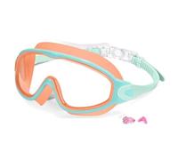 Genérico Kiggles Goggles, Kiggles Safe and Smart Swim Goggles for Kids, HD Waterproof and Anti-Fog UV Swimming, for Swim,Beach (Orange (Kids 3-14))