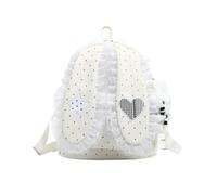 Genérico Kindergarten Backpack Dot Lace Adjustable Compartment - Bookbag