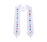 Genérico Kindergarten Graduation Sash | Satin Material, 55.2in X 3.7in, Double Layer | Stole For Preschool Ceremony, Printed Design | Commencement Award Ribbon For Kids