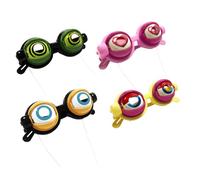 Genérico Kinetic Crazy Moving Eyes Glasses with Manual Blink Action,Wacky Winking Novelty Glasses for Costume Parties (Four colors)