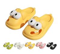 Genérico Kissing Slippers, Soulmate Slides, 3D Big Eye Dog for Couples- Cute Cartoon House Shoes, Non-Slip Thick Sole, for Indoor (Yellow,40-41)
