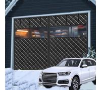 Genérico Kit Aislante para Puertas De Garaje,Magnético Termoaislante Cortina De Invierno,Sin Necesidad De Taladrar, Resistente a La Intemperie Cubierta De Puerta Insonorizada,Negro,W229xH198cm