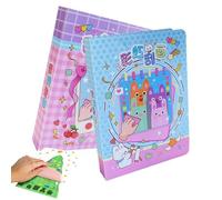 Genérico Kit Arte Arcoíris Apretable | Postales De Pintura Novedosas Y Regalos De | Kits de Pintura con Rasqueta - para Niños Niñas Escuela Aula Cuaderno