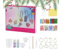 Generico Kit Artesanal con Colgante de Resina epoxi para niños Mochila DIY Bolso de Hombro de Materiales Actividad Creativa niñas niños Suministros artísticos Set