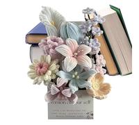 Generico Kit creativo de flores en cepillos | Ramo decorativo con tallos de chenille - Set para crear flores hechas a mano, para casa, salón, dormitorio, estudio, , día de la madre