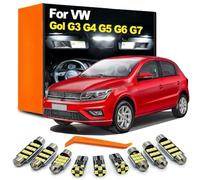 Genérico Kit de 13 Bombillas LED para luz de Lectura de mapas de cúpula Interior de Maletero, para VW GOL G3 G4 G5 G6 G7 1999-2023, Accesorios para Coche