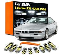 Genérico Kit de 17 Bombillas LED para luz Interior de matrícula, para BMW Serie 8 E31 840 850 1990-1995 1996 1997 1998 1999.