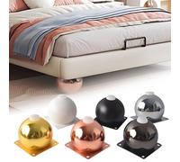 Genérico Kit De 4 Patas Esféricas para Muebles, Patas De Apoyo Resistentes para Sofá Gabinete, Elevadores con Almohadillas De Goma Silenciosas Y Antideslizantes(Blanca,5.5cm/2.Lin)