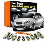 Genérico Kit de 8 Bombillas LED para luz de Lectura de Mapa Interior de Maletero, para Seat Ibiza 6J 6P MK4 2008 2009 2010-2015 2016 2017