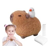 Generico Kit de aguja - juego de manualidades de lana animal, herramientas de felicidad DIY para principiantes | Kits de suministros creativos hechos a mano, instrucciones detalladas, agujas y felices