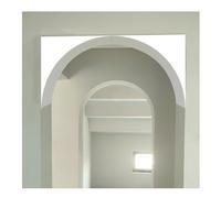 Genérico Kit de Arco de Puerta de Espuma, Kit de Arco Universal para Marcos de Puertas de 2 Piezas, Parte Superior semicircular de Espuma precurvada, moldura de Esquina