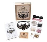 Genérico Kit de artesanía de pulsera de animales con cuentas 3D - 5.91 × 3.94 pulgadas Kit y lindo para hacer joyas artesanales, juego de fabricación de pulseras de animales con cuentas hechas a mano