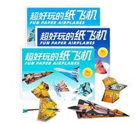 Generico Kit de aviones de papel | 108 hojas de juguetes creativos aviones