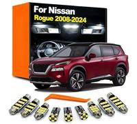 Genérico Kit de Bombillas LED para luz de Lectura de mapas en el Interior del Coche, para Nissan Rogue (2008-2017, 2018, 2019, 2020, 2021, 2022, 2023 y 2024), Accesorios