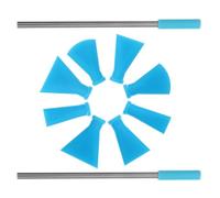 Genérico Kit de Boquillas de Acero Inoxidable para Pintura Acrílica Vertida, Accesorios para Técnicas de Vertido Bloom y Dutch, Set de Boquillas Artísticas en Color Azul, Herramienta