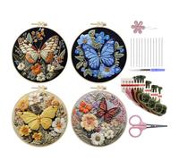 Generico Kit de Bordado con Patrón - Creativa - Proyectos de Bordado | para Aprendizaje Práctica Aprender Proyecto Escolar Entretenimiento Mujeres Amigos Jóvenes Hombres Familia