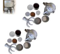 Genérico Kit de café para camping de colección, cafetera portátil, taza vintage nostálgica, regalo nostálgico para amantes del café, ideal para camping, senderismo y aventuras al aire libre. (2 sets)