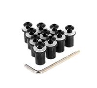 Genérico Kit de carrocería Kit 10 Tornillos Pernos Parabrisas M5 5 Mm para CBR900RR para CBR929 para CBR954 para CBR1100XX(Negro)