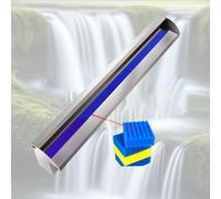 Genérico Kit de Cascada con tubería corrugada para Exteriores, Cascada Comercial Grande para estanques de koi, Fuente de Acero Inoxidable 304 con Conector de tubería para paisajismo de Lujo, Elemento