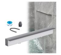 Genérico Kit de Cascada con Tubo Corrugado para Exteriores, 75 cm, Acero Inoxidable, Montaje en Pared. Kit de Fuente de Agua para estanques, spas y Jardines. Salida de Agua Duradera para una decoraci