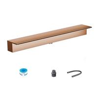 Genérico Kit de Cascada con Tubo Corrugado para Exteriores, Caja de Cascada para estanques Aquascape - 20-200 CM Incluye 1M de Cinta de Sellado de Tubo Flexible y Conector de PVC Gris Claro Salida de