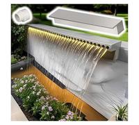 Genérico Kit de Cascada con Tubo Corrugado para Exteriores, Cascada de Acero Inoxidable Resistente - Fuente empotrada de caída Libre para hoteles y Jardines. Incluye Kit de conexión de tubería de 110