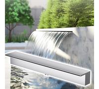 Genérico Kit de Cascada con Tubo Corrugado para Exteriores, Kit de Cascada de Acero Inoxidable para jardín y Patio Trasero, Boquilla Personalizable, Resistente a la corrosión, Fuente de Piscina de 85