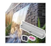 Genérico Kit de Cascada para Estanque con Tubo Corrugado Resistente para Estanque de jardín o Estanque de Peces, Kit de Fuente Rectangular para Piscina - Cascada para es