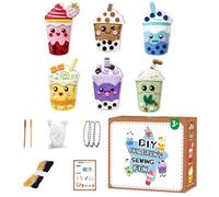 Genérico Kit de Costura para Niños,Colgante y Monedero para Hacer,Juego De Costura Para Niñas | para Aprender, Jugar, Proyectos de Arte, Actividad en Casa, Cumpleaños y Navidad