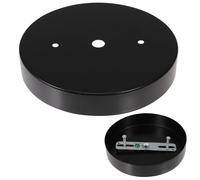 Genérico Kit de Cubiertas de Luz para Luces de Techo en Hierro Negro Buena Resistencia para Reemplazo en Iluminación DIY