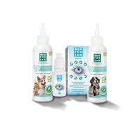Genérico Kit DE Cuidado Ocular Y AUDITIVO para Perros Y Gatos. Icluye Colirio para Mascotas 15 ml, una loción limpiadora de oídos 125ml y un Limpiador Ocular 125ml de Menforsan.