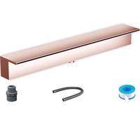 Genérico Kit de desagüe para Cascada con tubería corrugada para Exteriores, Boquilla de Acero Inoxidable para Estanque, Piscina, jardín, Patio o terraza - 60 cm (24 Pulgadas). Boquilla para Fuente de