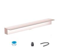 Genérico Kit de desagüe para Cascada con tubería corrugada para Exteriores, desagüe para Cascada con Tubo Flexible y Conector de PVC de 95 cm, Salida para paisajismo para Impresionantes Elementos ACU