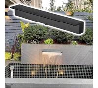 Genérico Kit de desagüe para Cascada con tubería corrugada para Exteriores, Kit de desagüe para Cascada de Estanque de Acero Inoxidable con Accesorios de Montaje Empotrado para Uso Interior/Exterior,