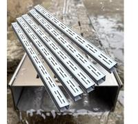 Genérico Kit de Drenaje de Canal Delgado de Acero Inoxidable de 39" - Sistema de Drenaje de Zanja Estrecha para Exteriores para Patios, Balcones y gestión de Aguas pluvi
