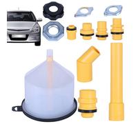Generico Kit de Embudo de Refrigerante - Completo Kit de Herramientas de Radiador No -, Juego de Mantenimiento de Refrigeración | Equipo de transferencia de Fluido a Prueba de Fugas de 15 PC para SOS